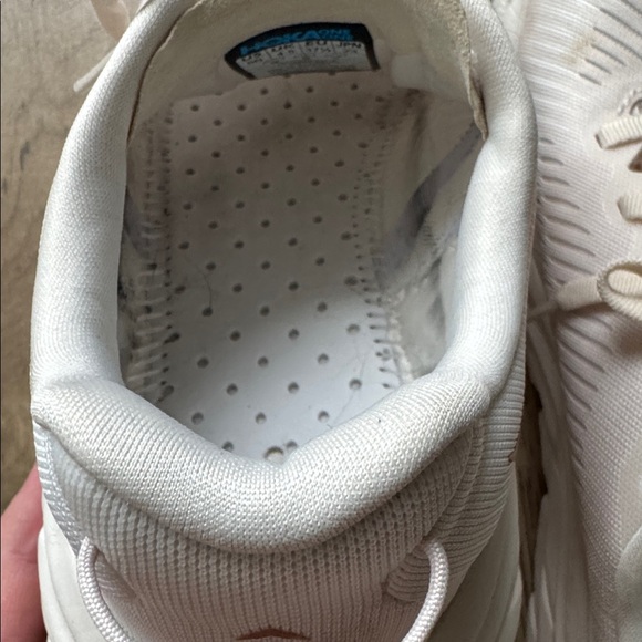 Hoka Rincon 3 Cream Athletic Running Shoes Women’s Size 6B No Insoles - Picture 13 of 13